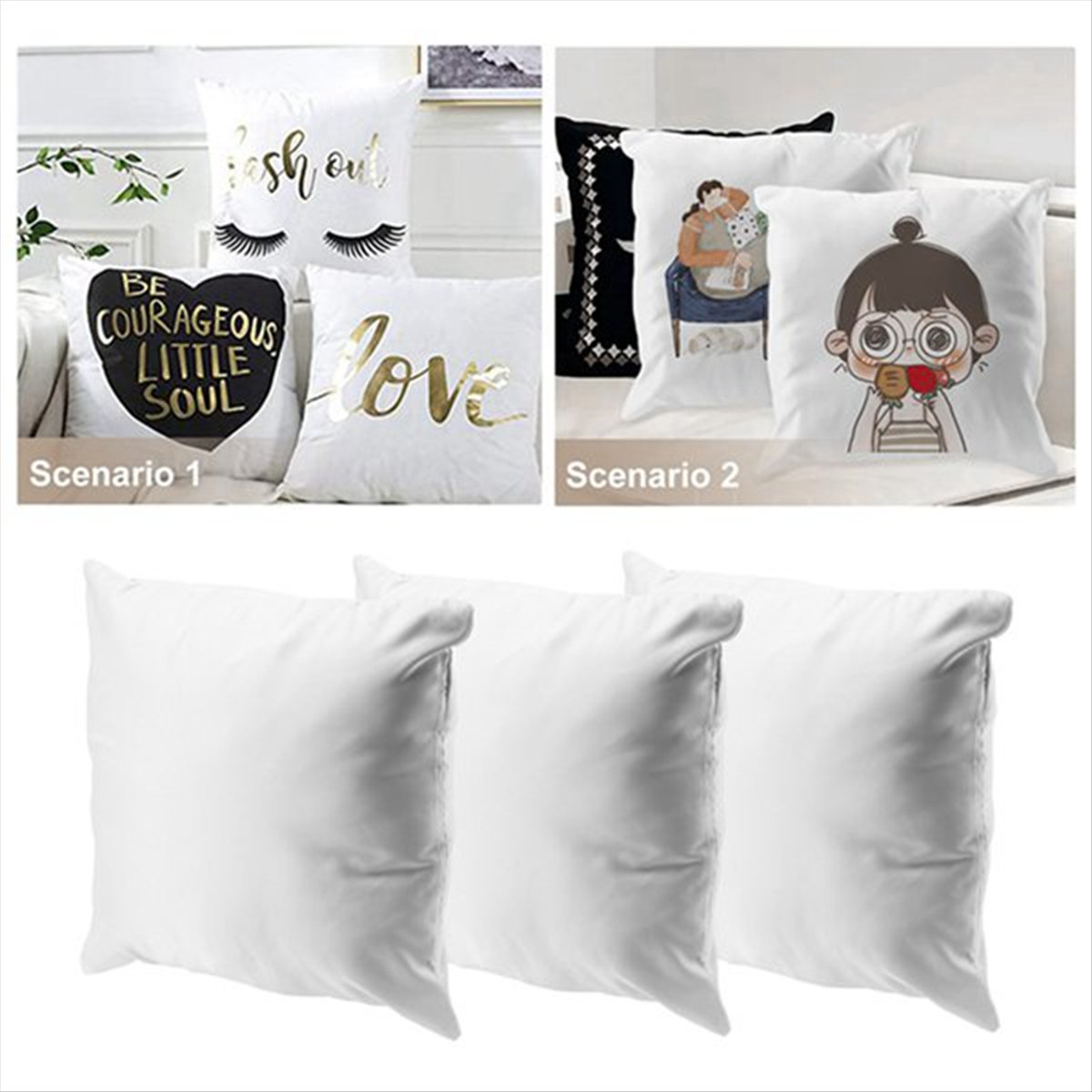 N14R Top 8pcs Sublimation Blan - огляд і ціна Pillow Cover Sublimation