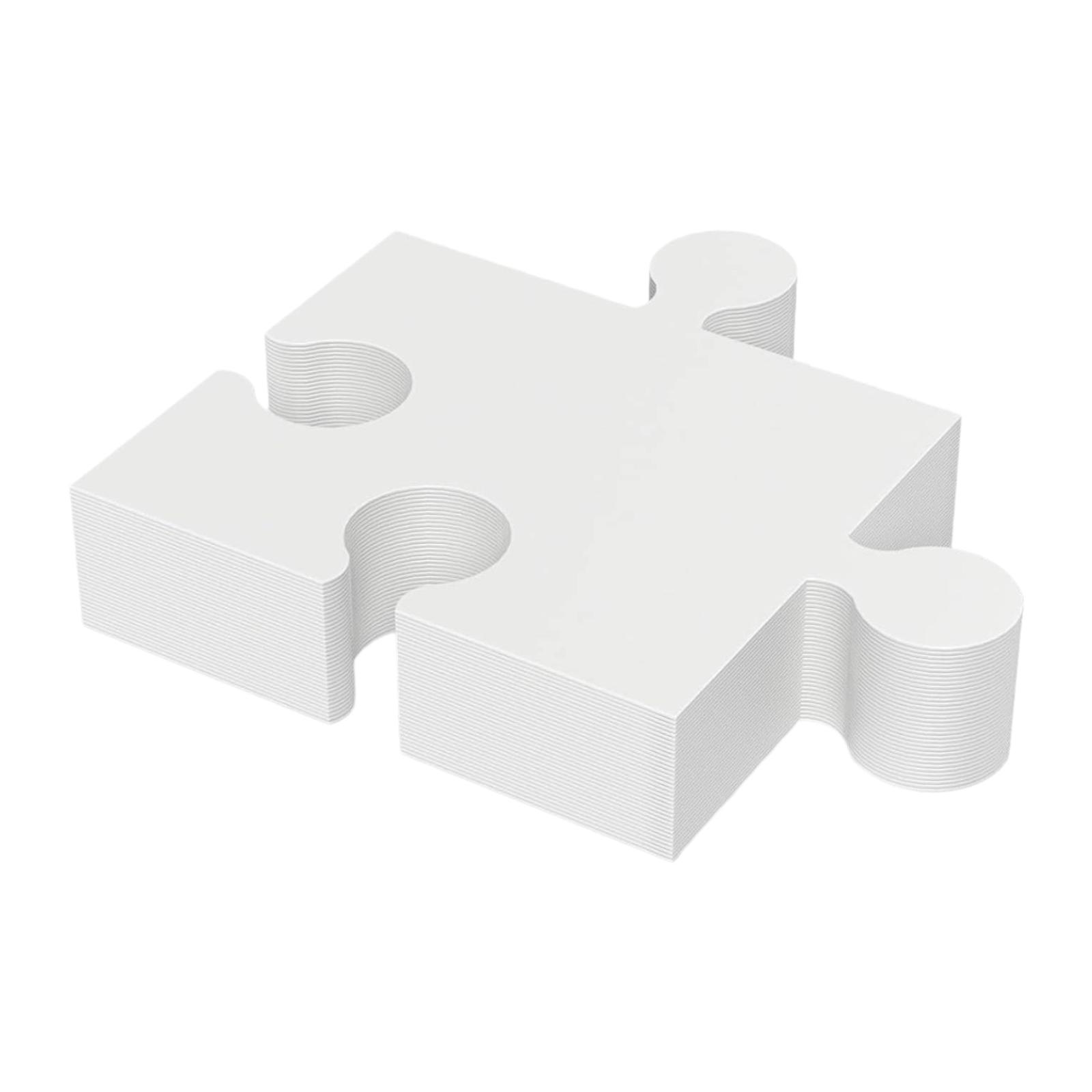 30Pcs Blank Puzzle Pieces Draw - огляд і ціна Puzzle Blank White