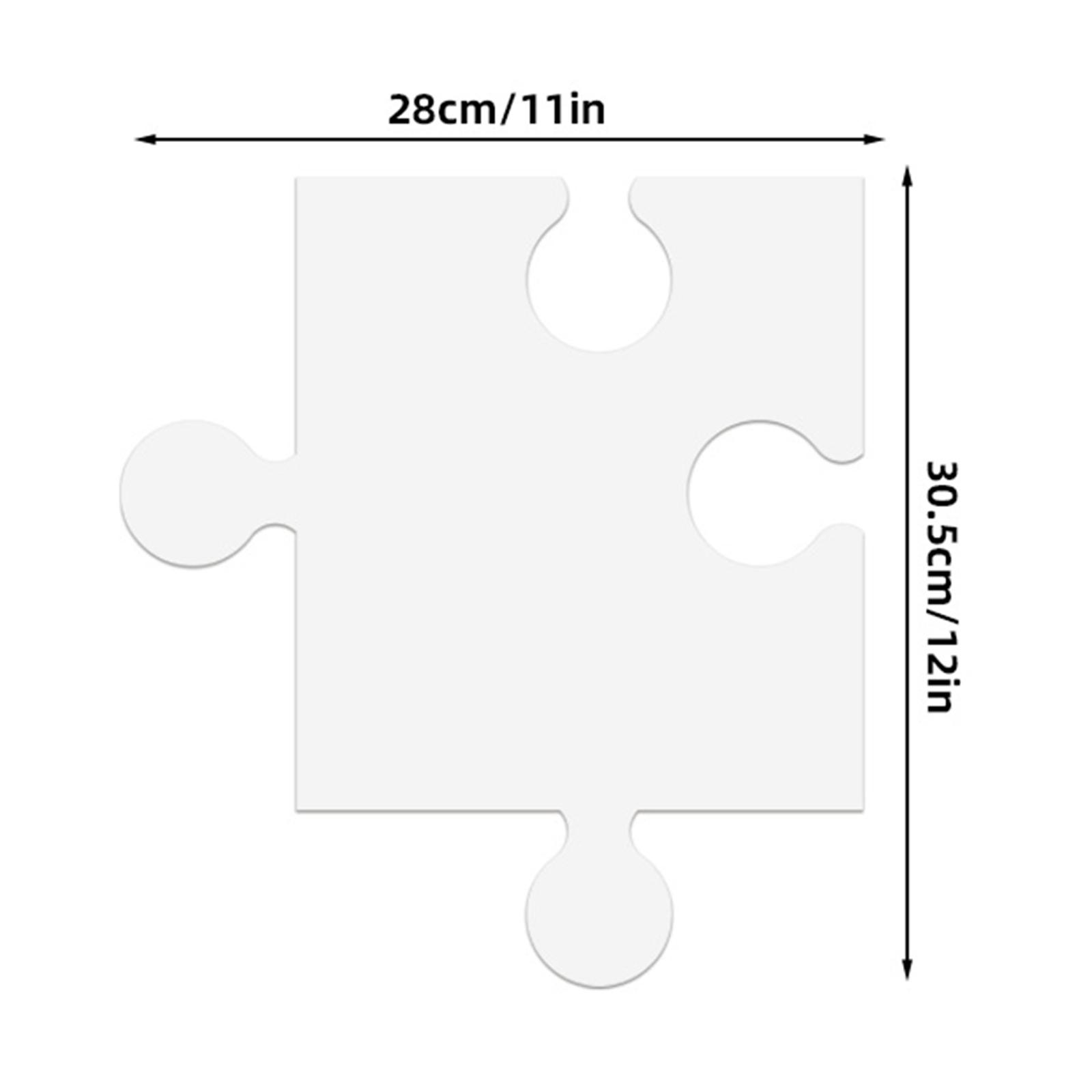24Pcs White Cardboard Blank Ji - огляд і ціна Puzzle Blank White